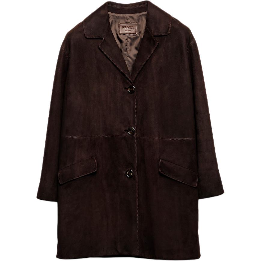 PRADA Coat Women's Coffee Brown