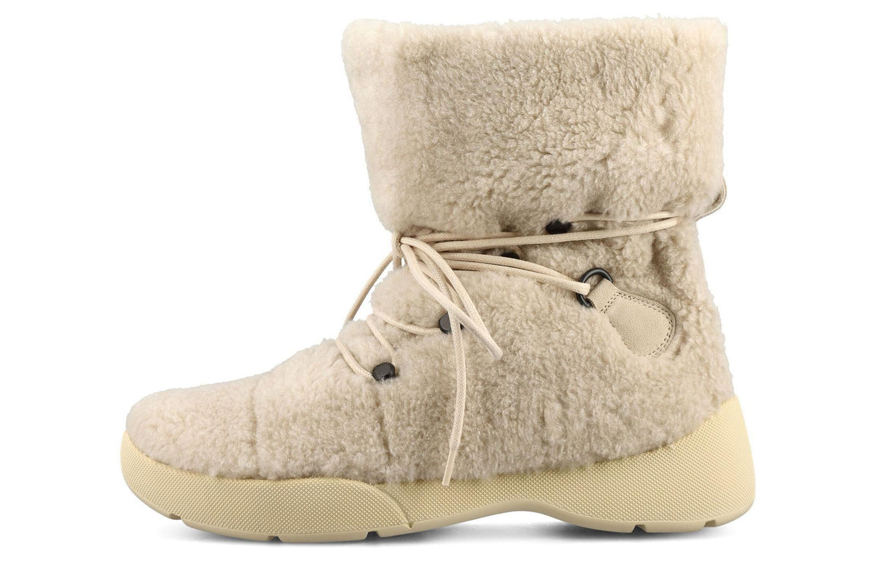 Loro Piana Short Snow Boots Women's Taupe