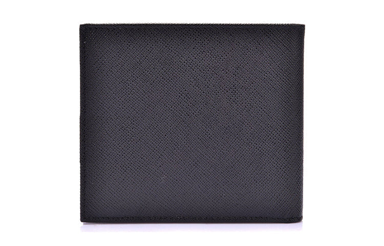 PRADA Calfskin Wallet Men's Black