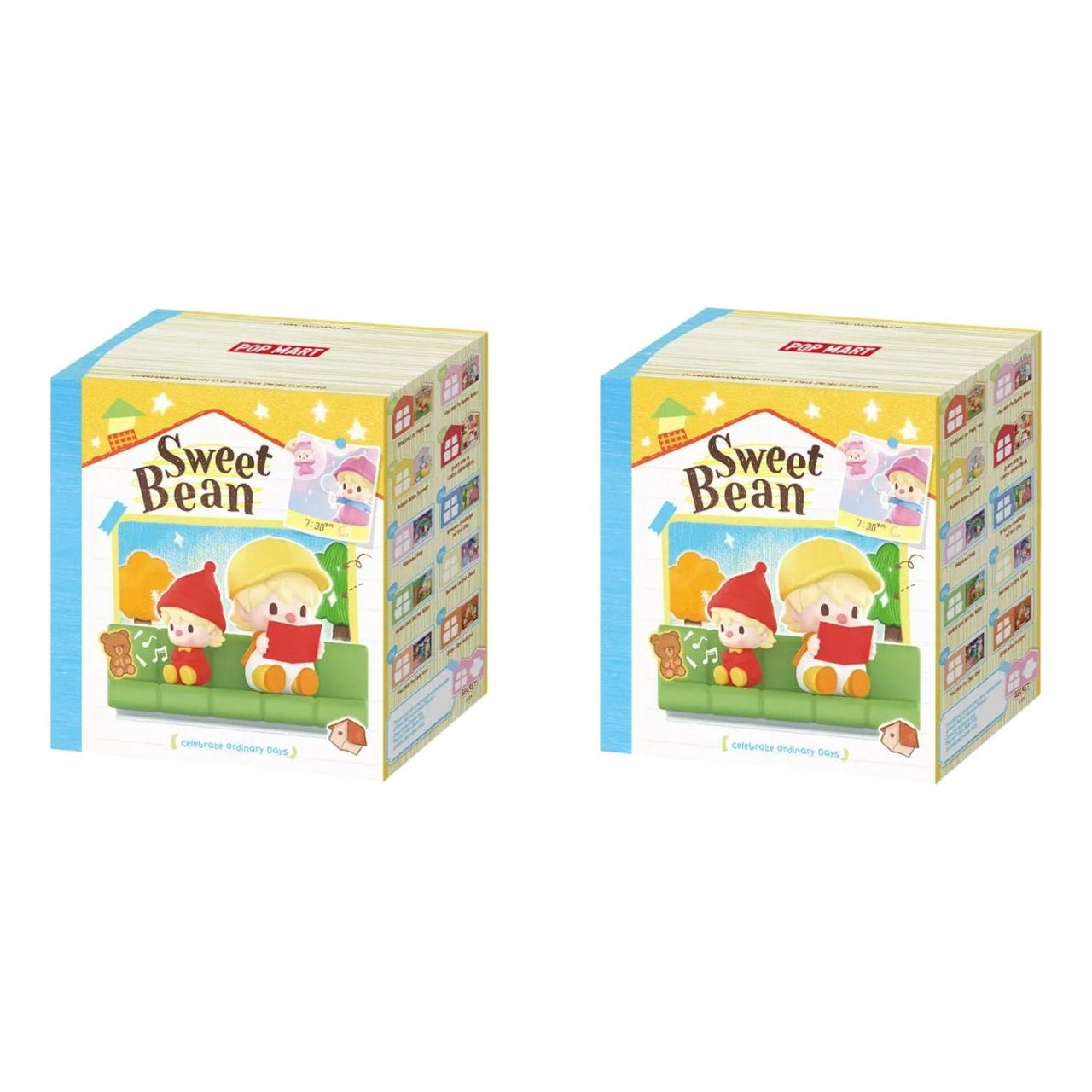 Pop Mart Sweet Bean Celebrate Ordinary Days Series Sets Sealed Case (2 Blind Boxes) PPMT-2509-0046-962582375