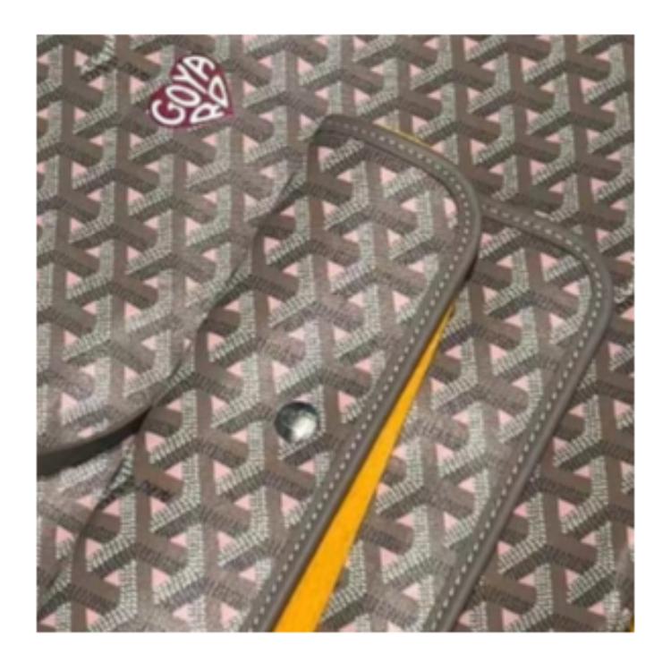 GOYARD Canvas With Leather Tote Bag Shopping Bag Handbag Small Size Unisex Khaki