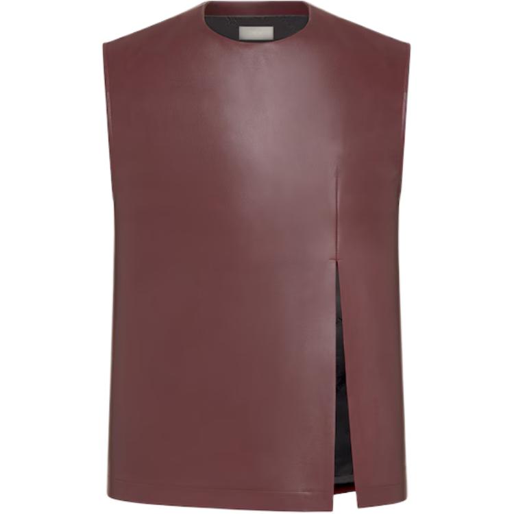DIOR Tank Tops Men Burgundy
