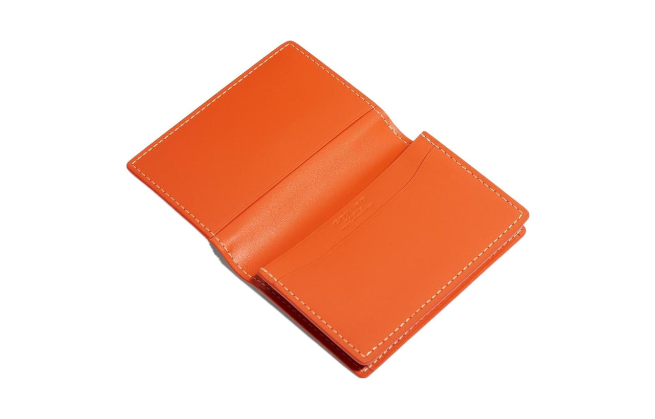 GOYARD MALESHERBES Canvas With Leather Card Holder Unisex Orange