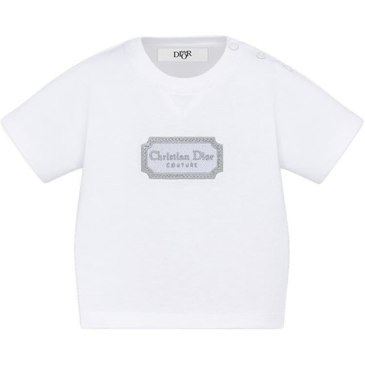 DIOR T Shirt SS25 White Infant And Toddler