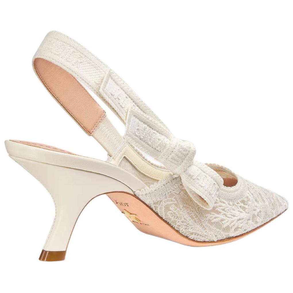 DIOR J'Adior Irregular Heel High Heels 6.5cm Women's Beige Pink