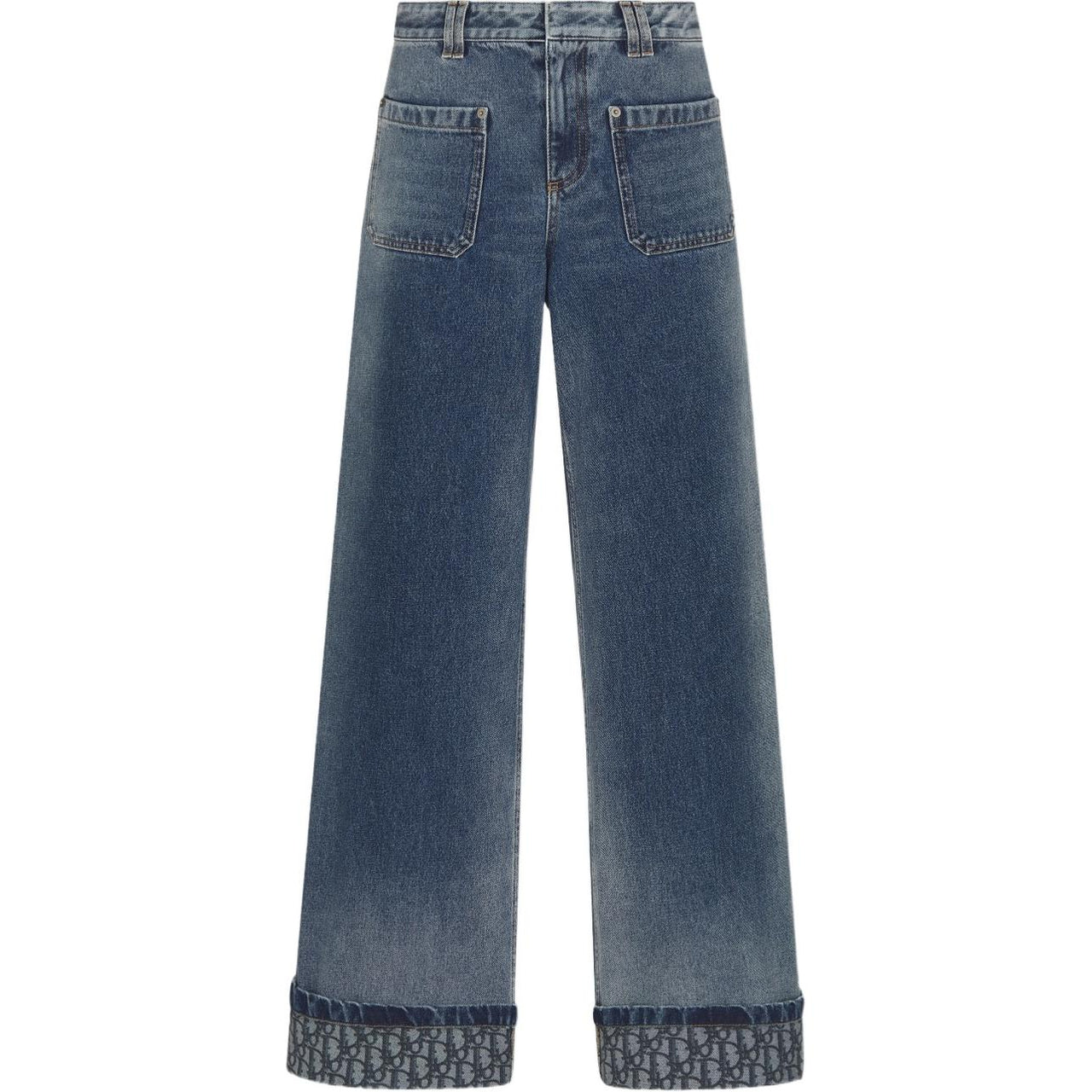 DIOR FW24 Flared Jeans Jeans Women's Blue