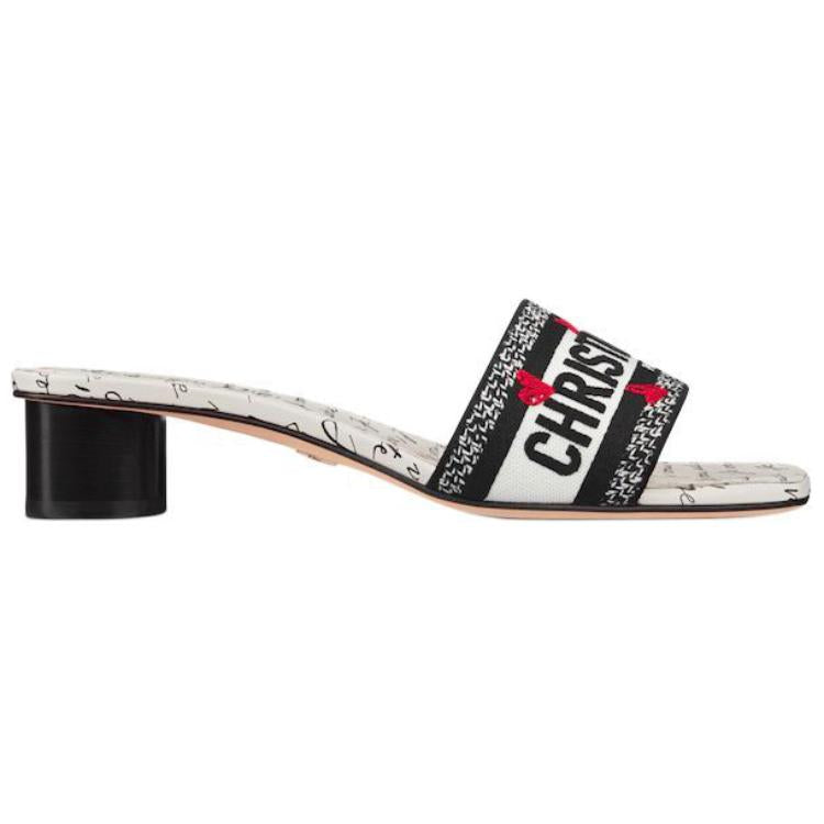 DIOR Slide Slippers Women's Black White