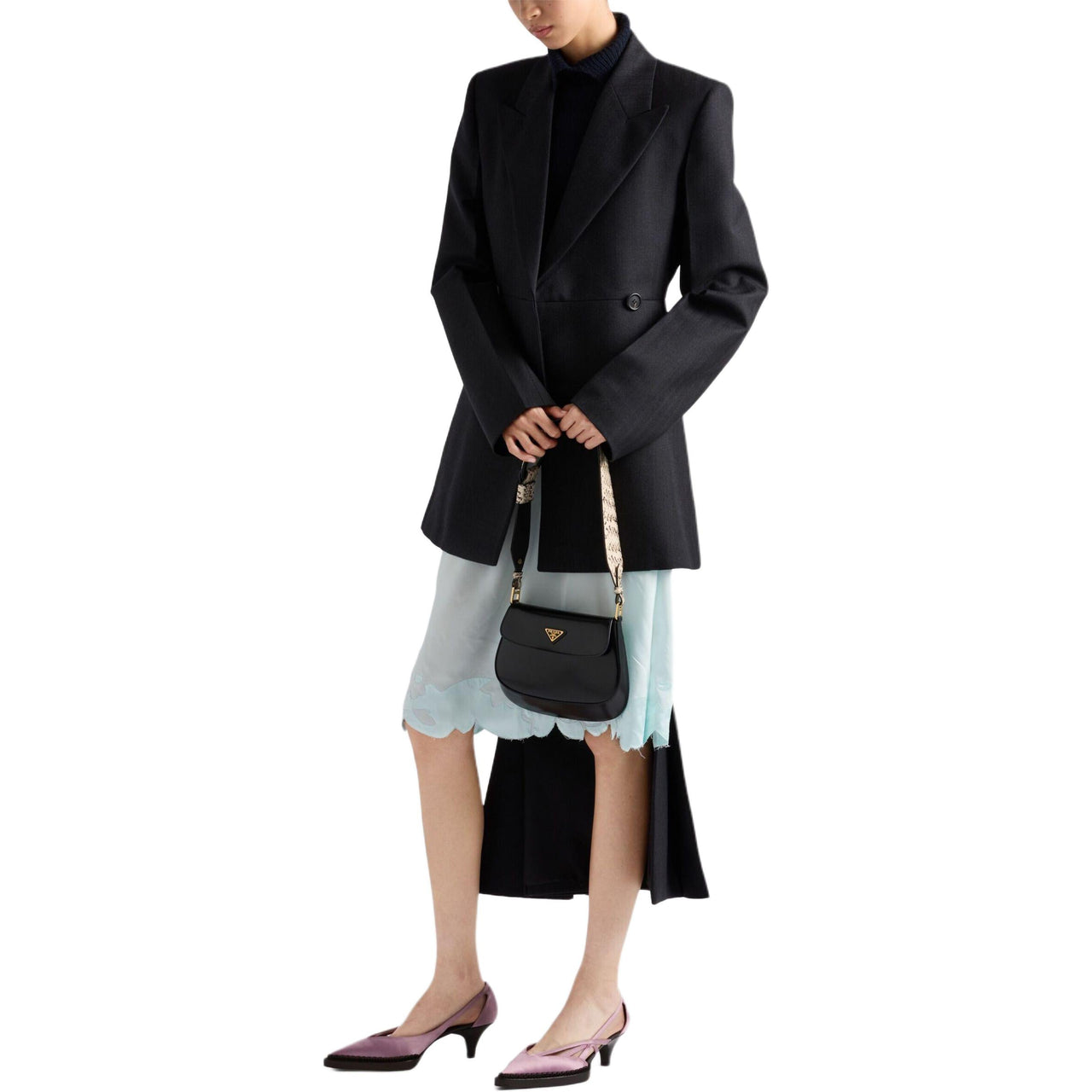 PRADA Deconstructed Midi skirt