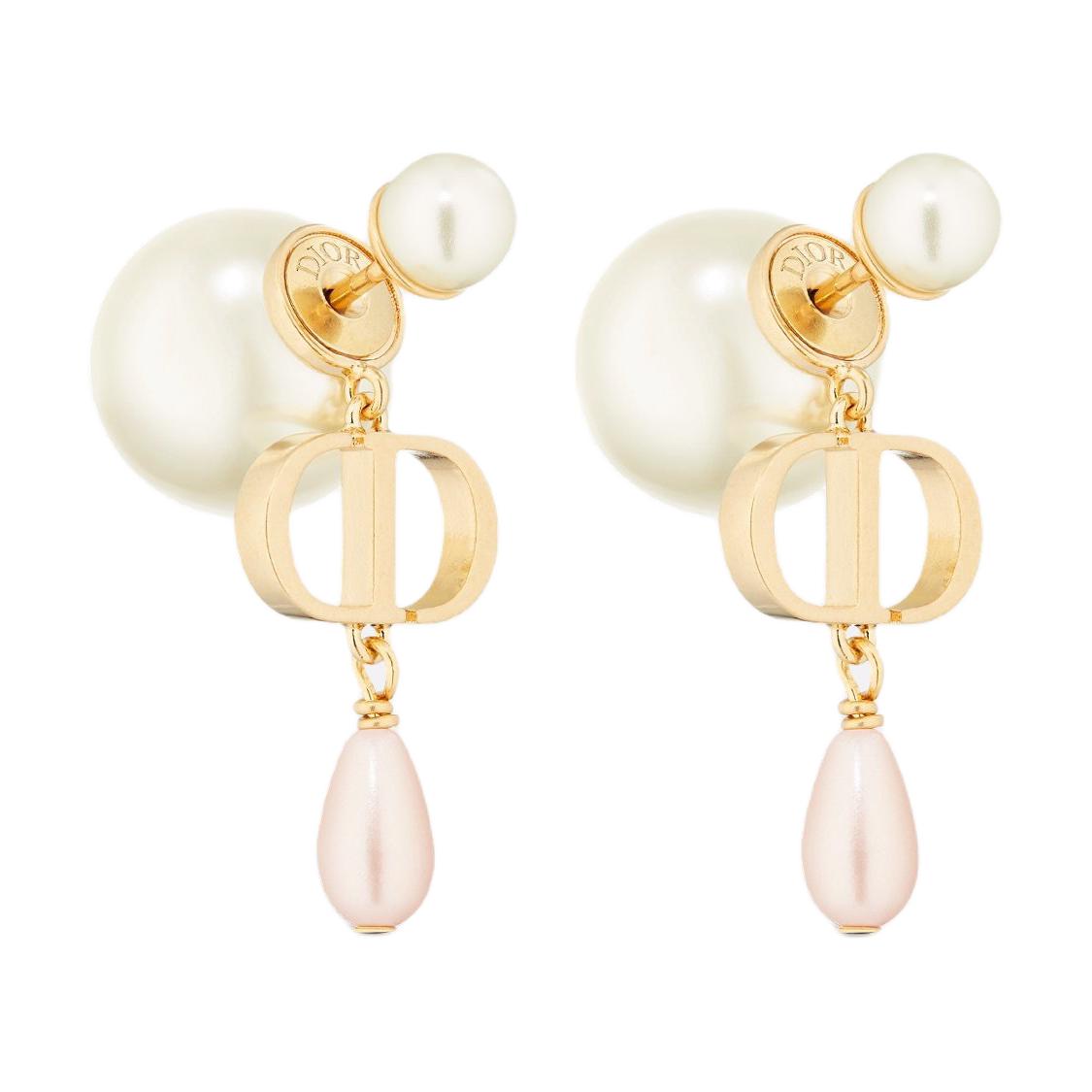 DIOR Metal Earrings Women's Gold