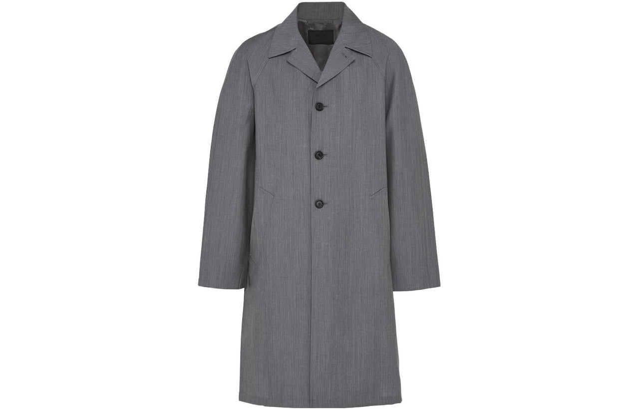 PRADA Coats Men Gray