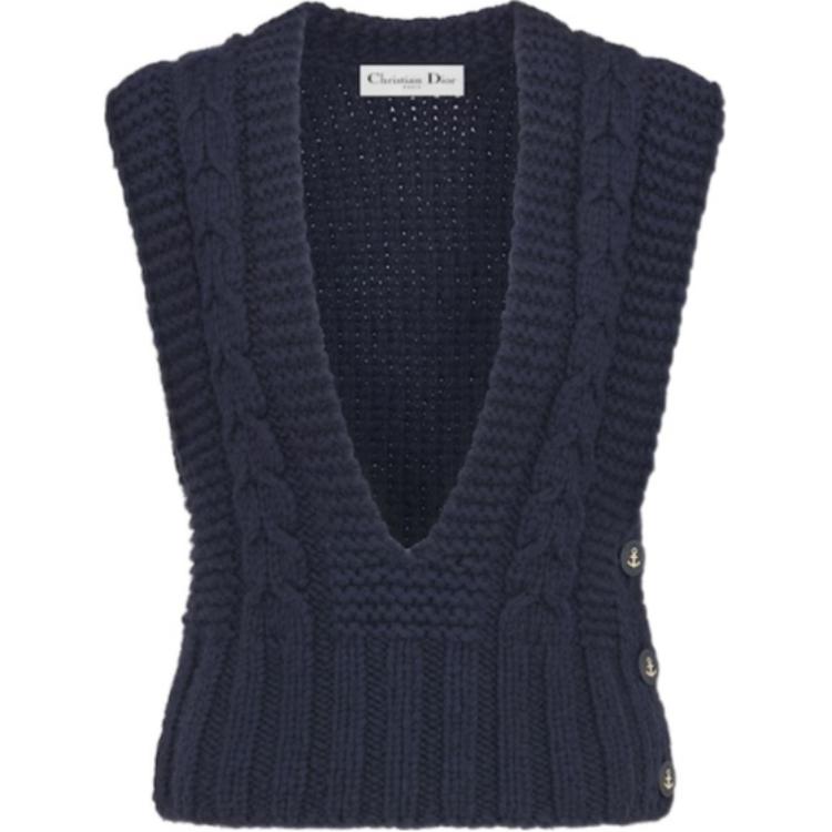 DIOR SS24 Tank Top Women's Marine Blue