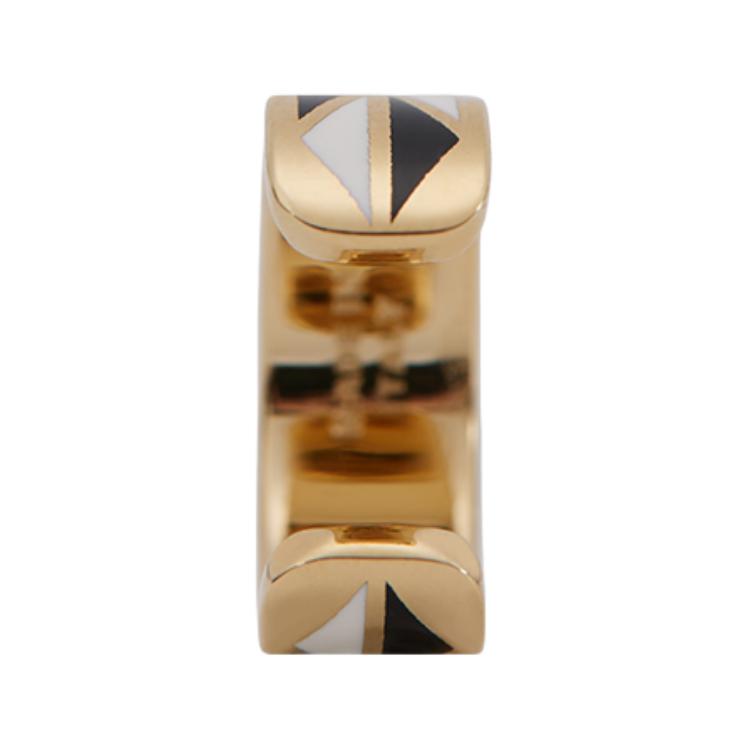 PRADA Coated Enamel Clip-On Earrings Women's Multicolor