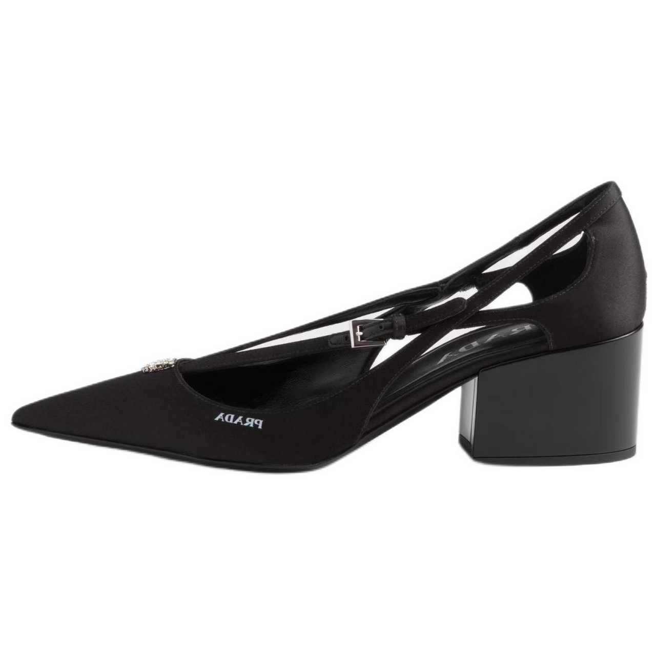 PRADA Chunky Heel High Heels 5.5cm Women's Black