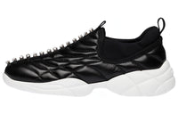 MIU MIU Nappa Cushioned Slip-Resistant Low-Top Casual Shoes Women's Black