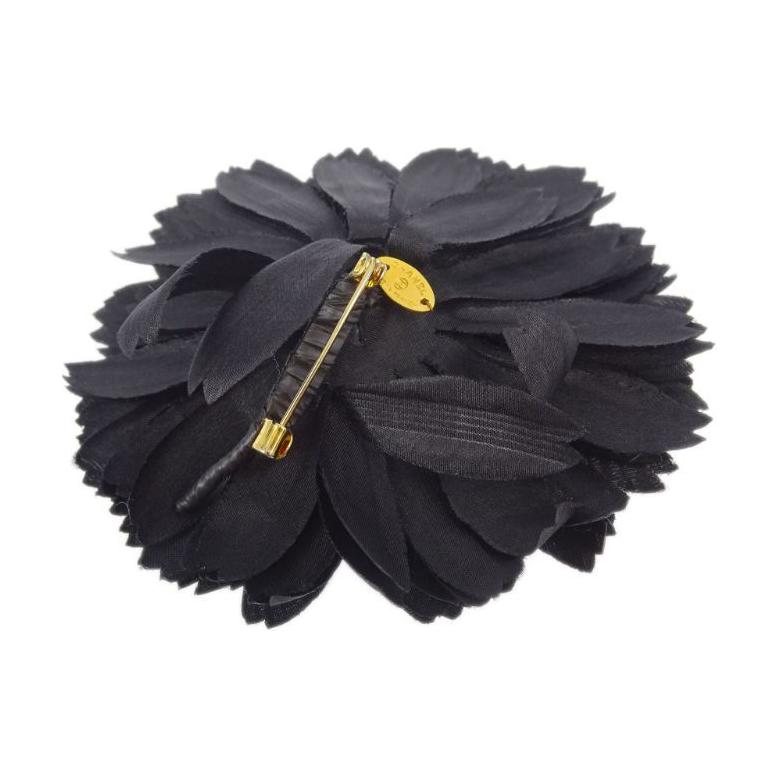 CHANEL 1990 2000s Cc Sunflower Brooch