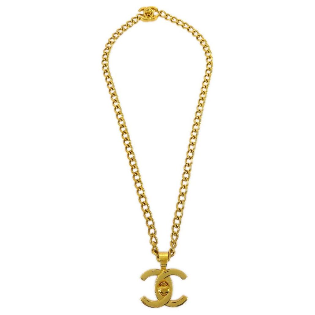CHANEL 1997 Cc Turn lock Necklace