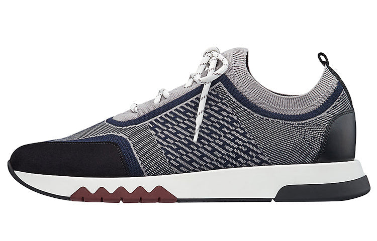 HERMES Addict Low-Top Casual Shoes Men's Dark Gray