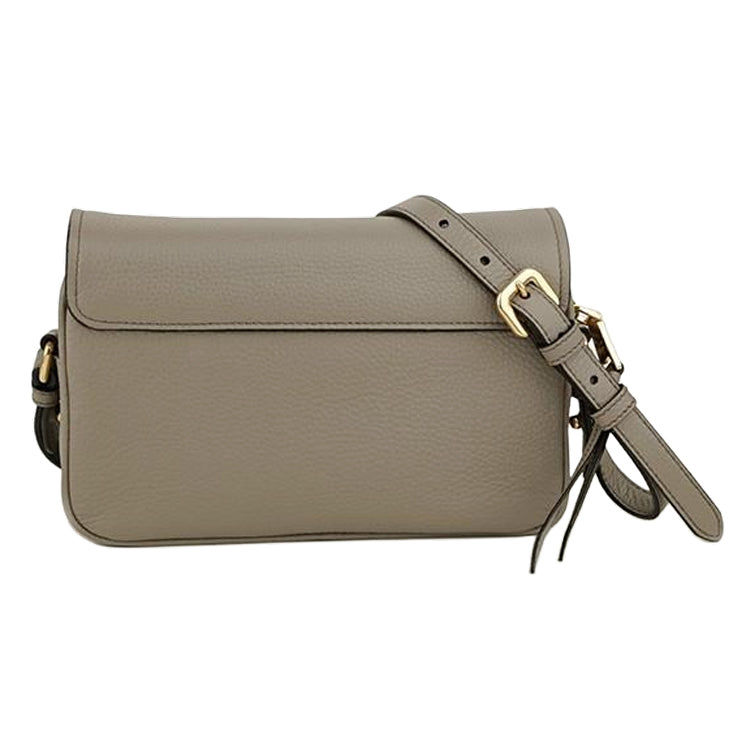 PRADA Calfskin Crossbody Bag Shoulder Bag Women's Gray