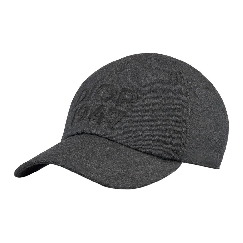 DIOR Wool Baseball Caps Men Gray