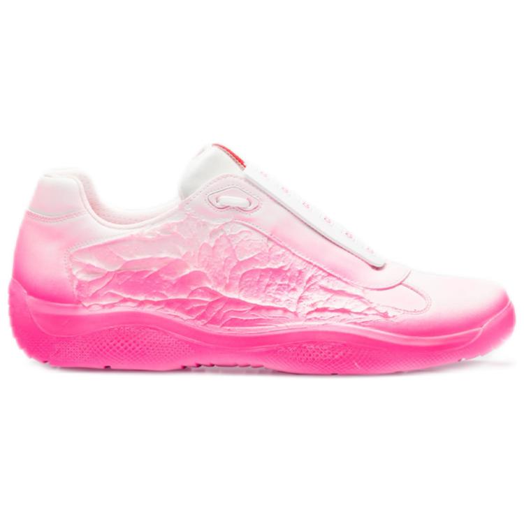PRADA Att4ck Cushioning Anti-Slip And Wear-Resistant Low-Top Casual Shoes Unisex Neon Pink