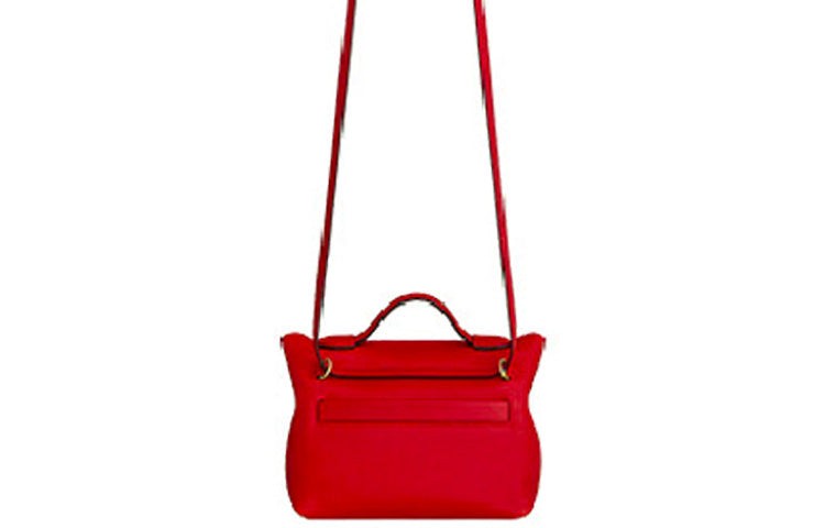HERMES 24/24 Evercolor With Swift Calfskin Handbag Shoulder Bag Crossbody Bag Fanny Pack Mini Women's Red