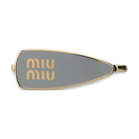 MIU MIU Enamel Hair Clips Women's Cornflower Blue