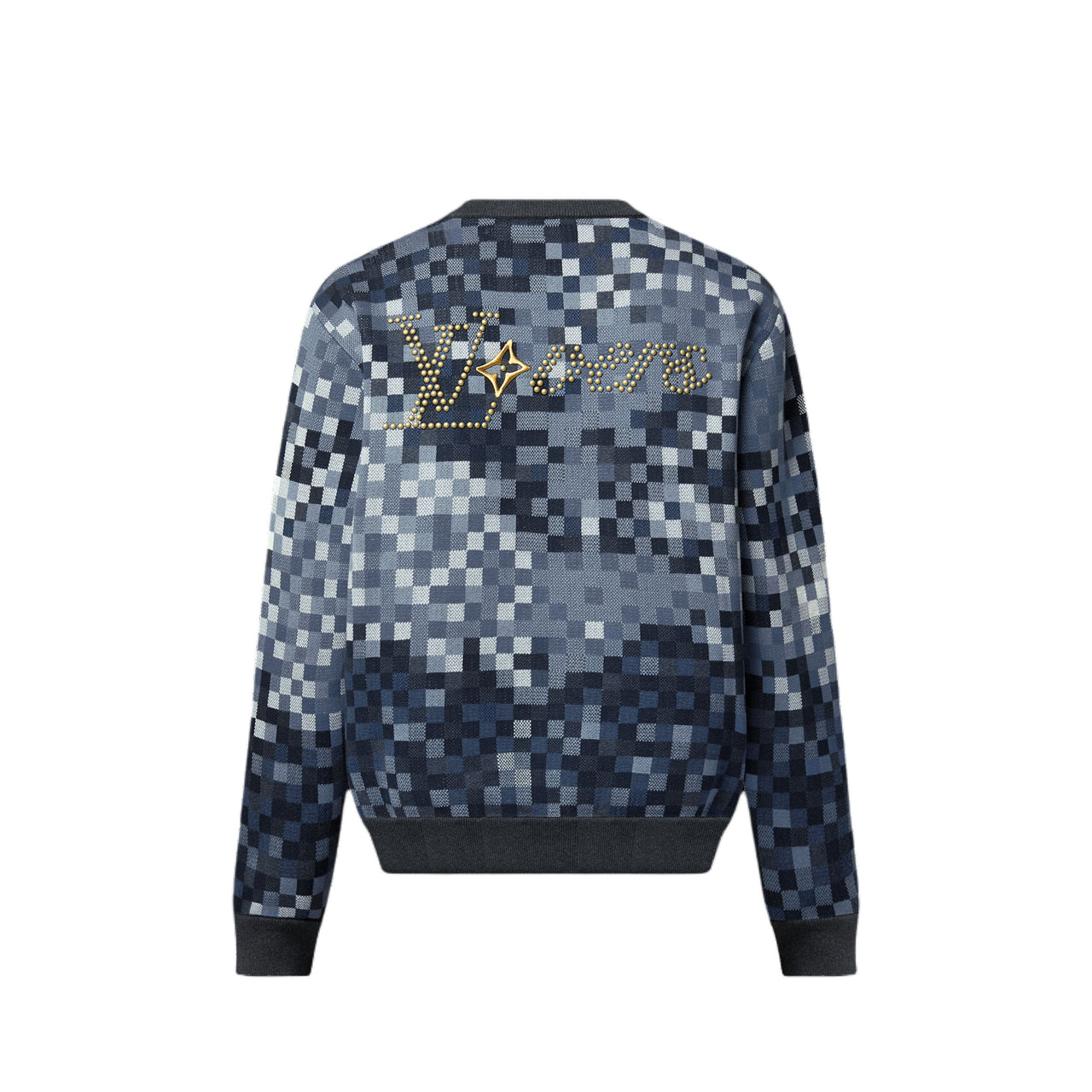 LOUIS VUITTON Lv Vers Damoflage Jacquard Pullover
