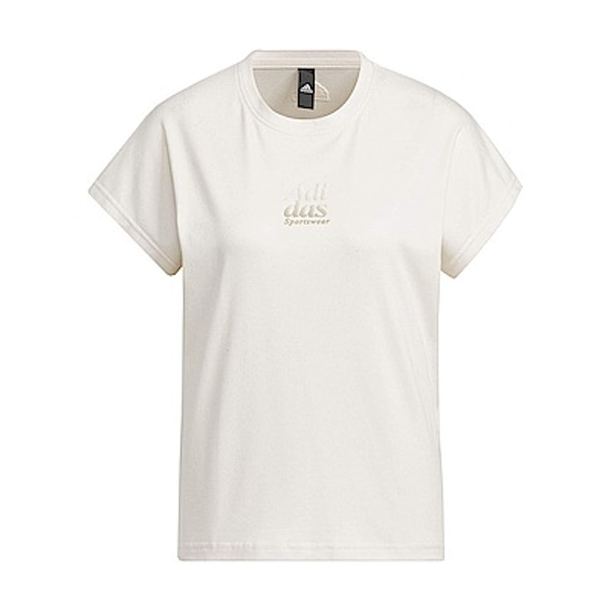 (WMNS) adidass Lounge Silky T-Shirt Asia Sizing 'Beige' IM8859
