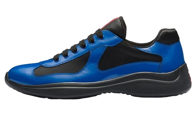PRADA Cushioning Low-Top Sports Casual Shoes Men's Blue Black