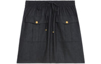 CELINE Casual Short Skirts Women's Black