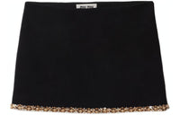 MIU MIU Casual Short Skirts Women's Black