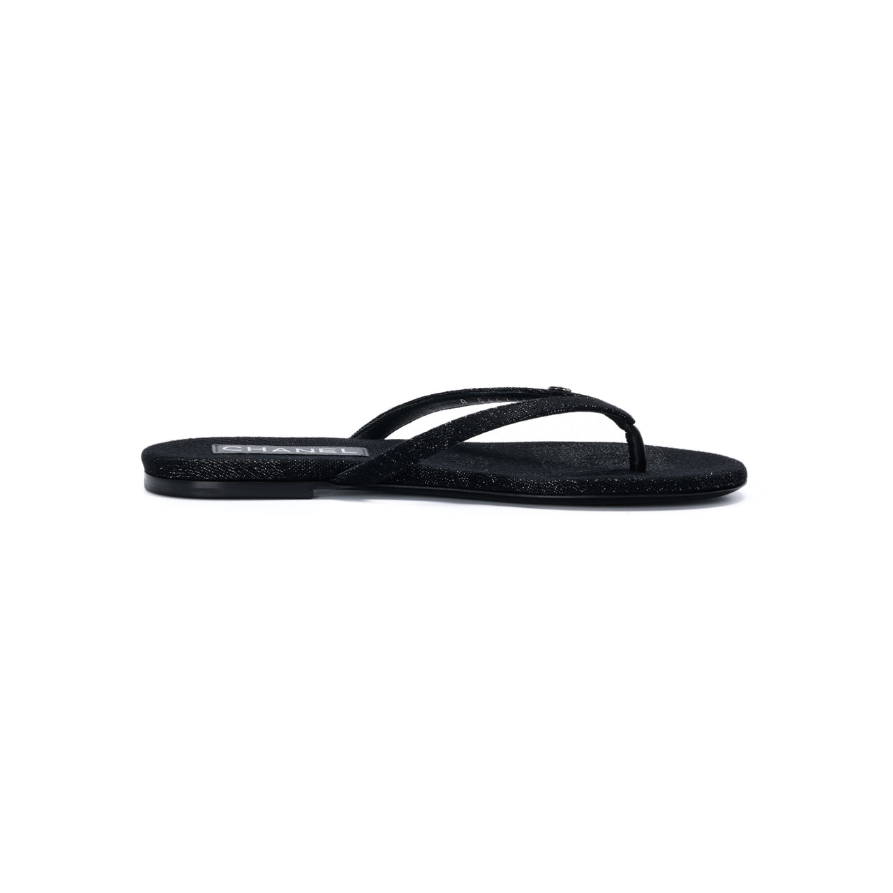 CHANEL Flip Flops Women's Black