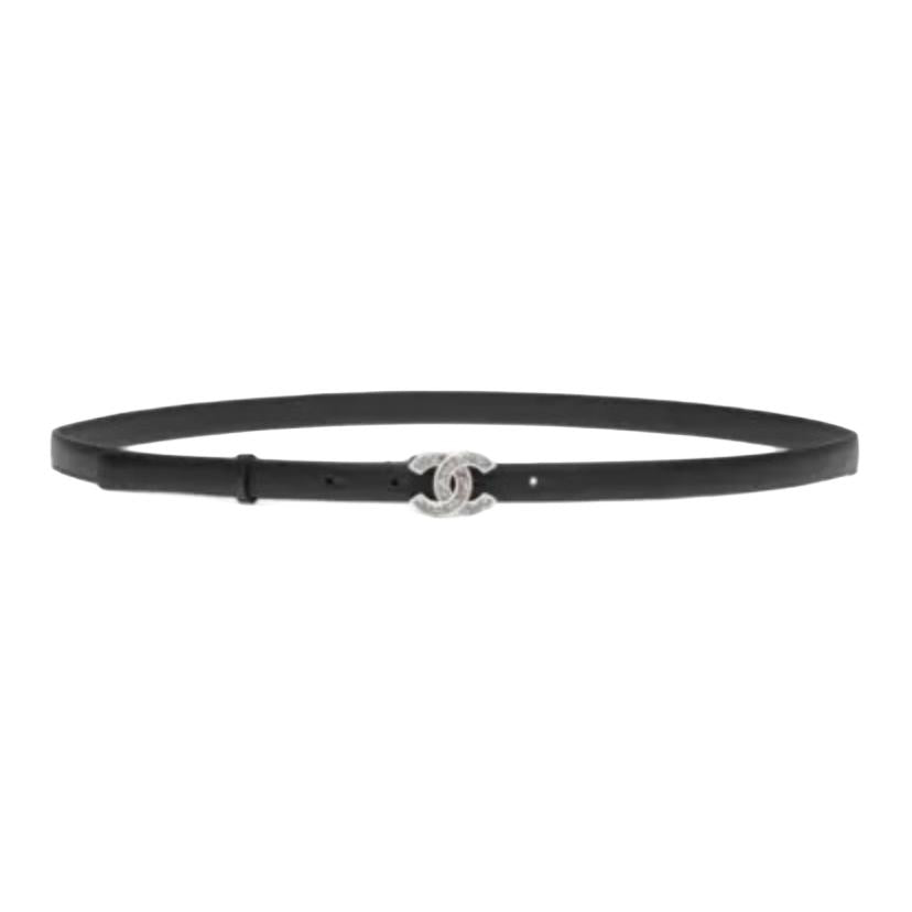 CHANEL - Leather Belts Women's Black -