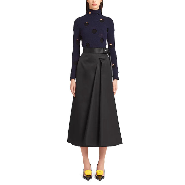PRADA Casual Long Skirts Women's Black