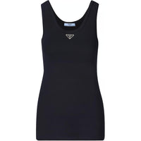 PRADA Enamel triangle Cotton Top