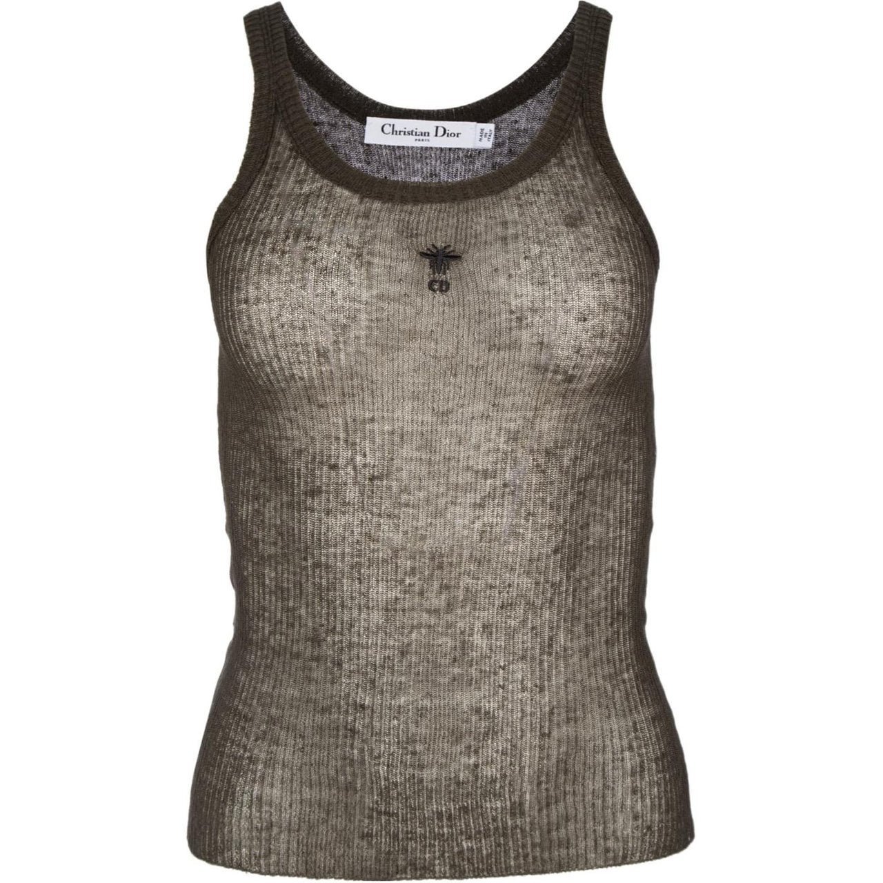 DIOR Tank Top Women's Olive Green