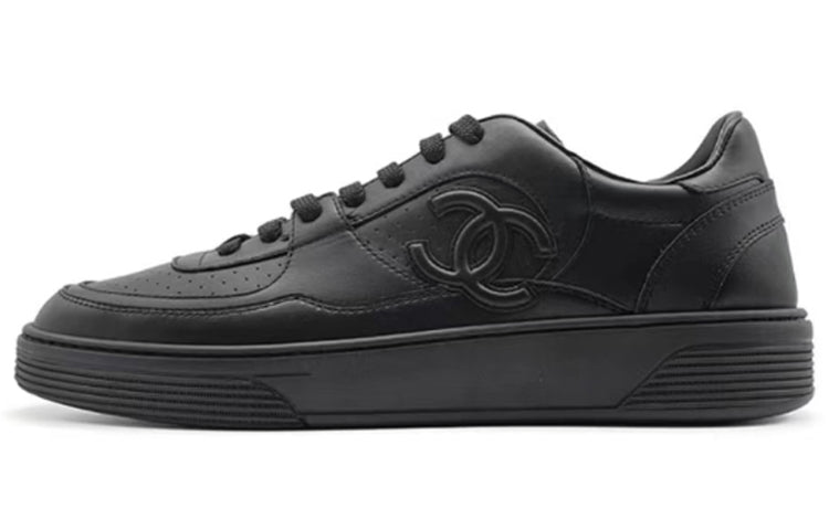 CHANEL Skateboard Shoes Men's Black