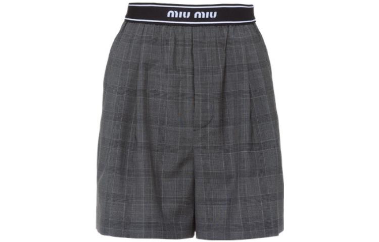 MIU MIU SS22 Casual Shorts Women's Slate Gray
