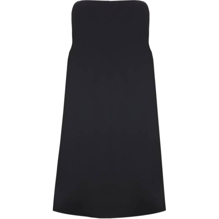 PRADA Enamel-Triangle Sleeveless Mini Dress