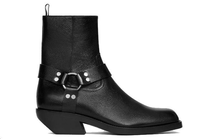 CELINE Fashion Ankle Boots Men's Black