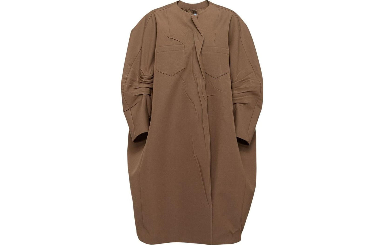 PRADA Coats Women's Camel Brown