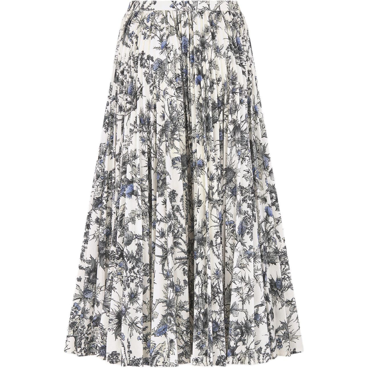 DIOR FW24 Casual Long Skirt Women's Blue