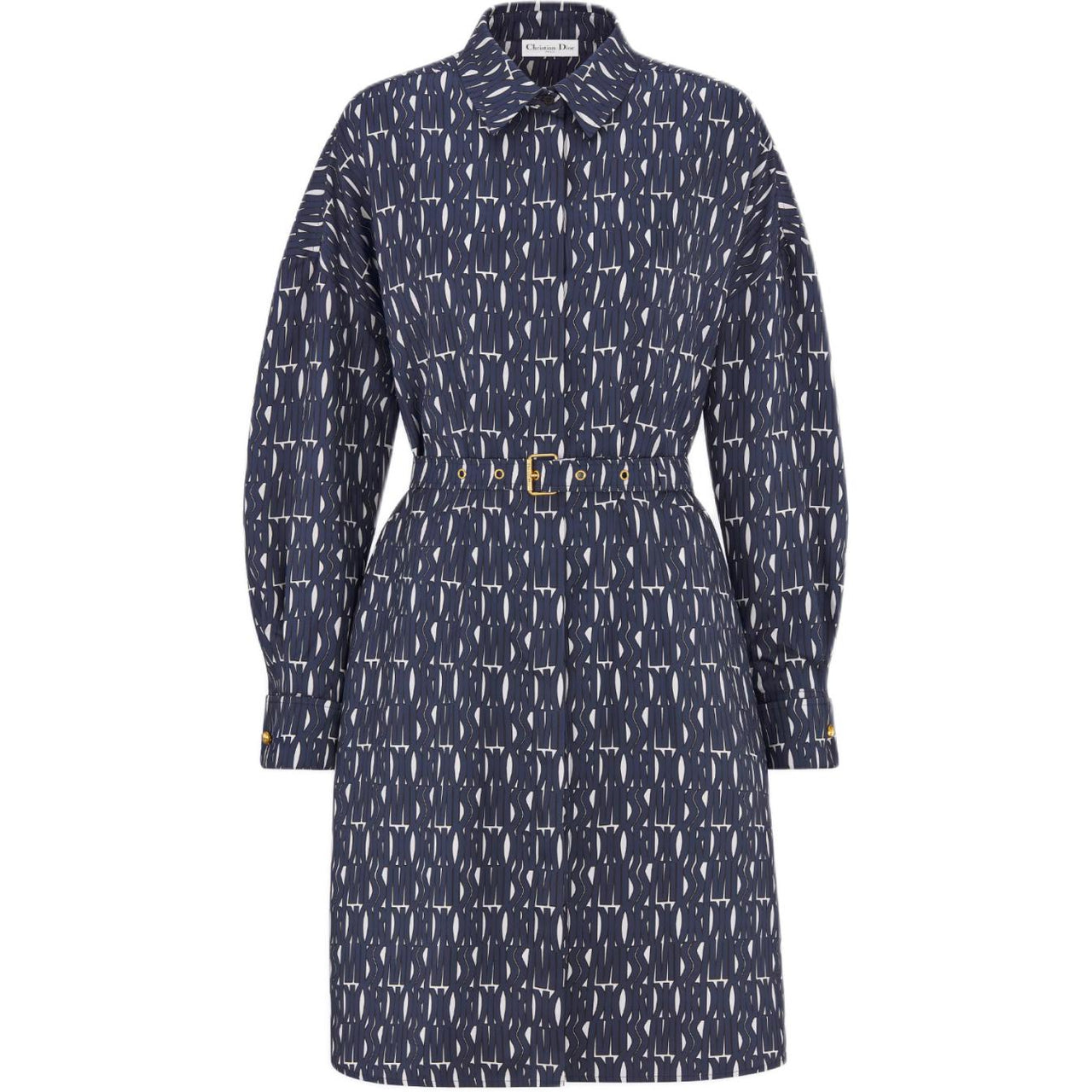 DIOR Long Sleeved Dress Women's Blue