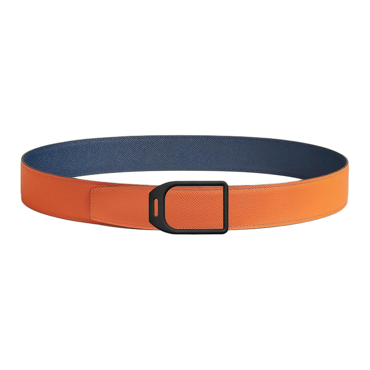 HERMES - Leather Belts Men's Orange 3.8CM