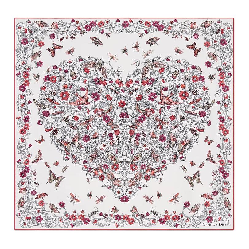 DIOR Silk, Silk Twill Silk Scarves Women's How Many