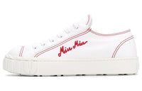 MIU MIU Low Top Canvas Shoes Women's White