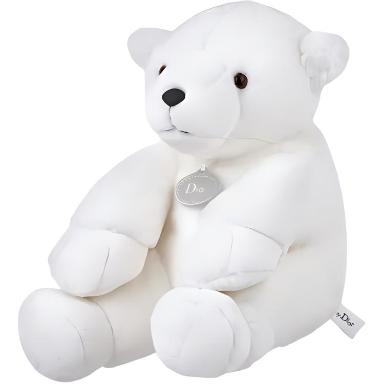 DIOR Faux Fur Bear Dolls Plush Doll Small Size Tall