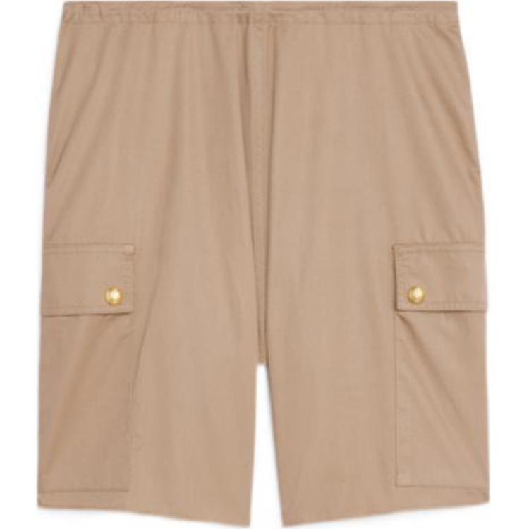 CELINE Technical Cotton Cargo Shorts Beige