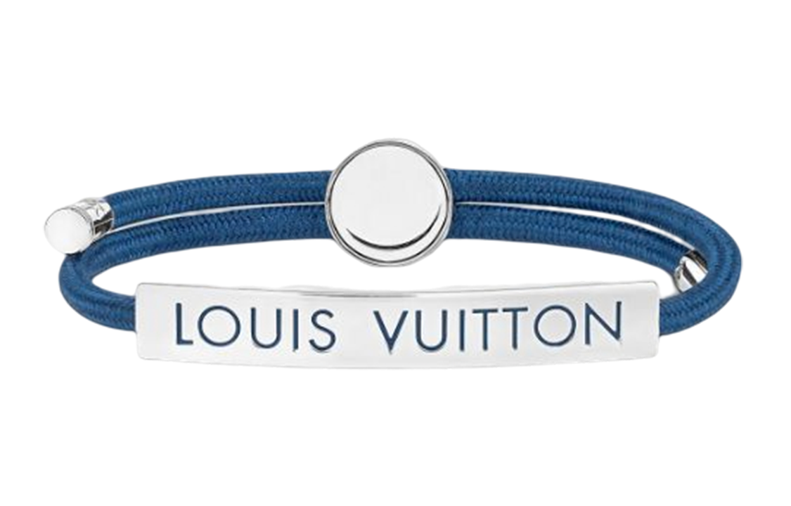 LOUIS VUITTON Metal Wristbands Men's Blue
