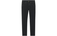 SAINT LAURENT Button Detailed Straight Leg Jeans